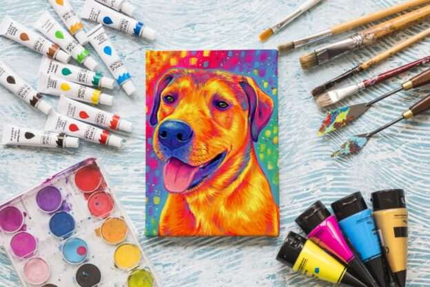 Buddy canvas painting